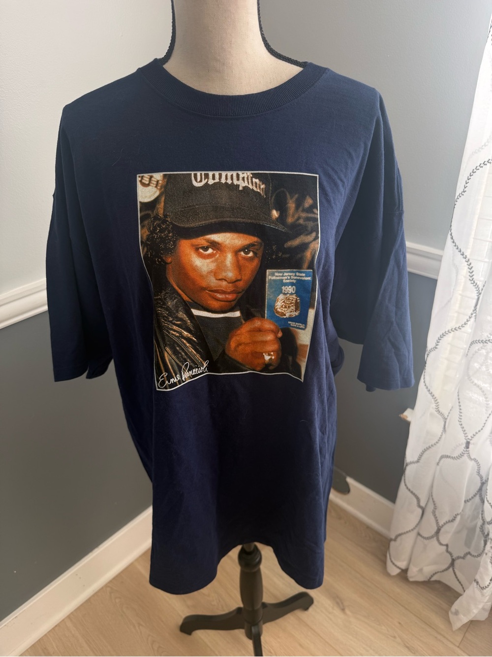 RARE Retro Eazy-E 1990 NJ State Policeman Benevolent Society  Sz XXL